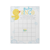 Rubber Duck Gift Bingo Baby shower Game Pack Notitieblok (Gedraaid)