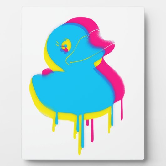 Rubber Duck Graffiti Pop Art Rubber Ducky Fotoplaat (Voorkant)