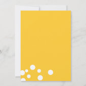 Rubber Duck Hand Drawn Baby shower Invitation Kaart (Achterkant)