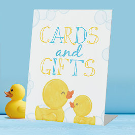 Rubber Duck Kaarten & Gifts Birthday of Baby showe Reclamebord Met Voetstuk