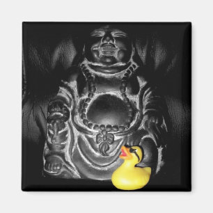 Rubber Duck Magnet "Finding Spirituality" Magneet