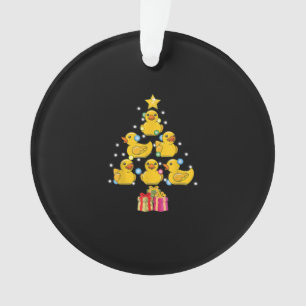 Rubber Duck met kerstboom Duckie Quack Kerstmis Ornament