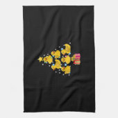 Rubber Duck met kerstboom Duckie Quack Kerstmis Theedoek (Verticaal)