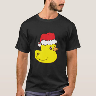 Rubber Duck met Santa Hat Cute Rubber Duck T-shirt