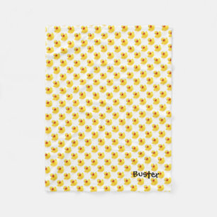 Rubber Duck Multi Duck met naam Fleece Deken