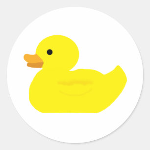 Rubber Duck Party Baby shower BABY Ronde Sticker