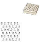 Rubber Duck Patroon Afdrukken Rubber Stempel (Gestempeld)