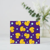 Rubber Duck Pattern Briefkaart (Staand voorkant)