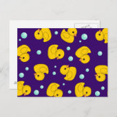 Rubber Duck Pattern Briefkaart (Voorkant / Achterkant)