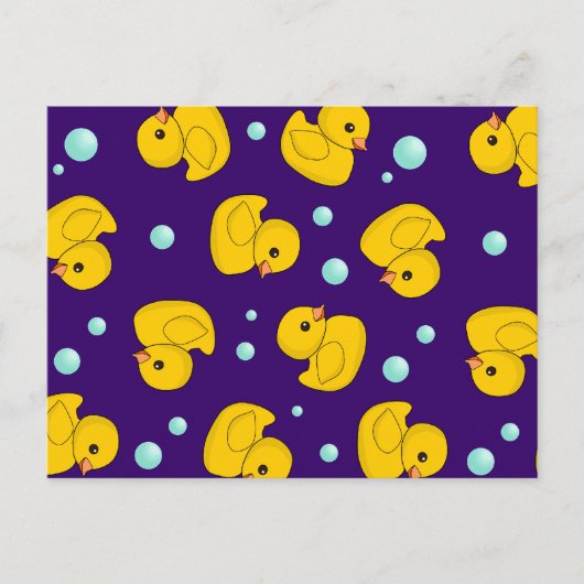 Rubber Duck Pattern Briefkaart (Voorkant)