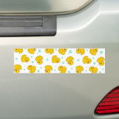 Rubber Duck Pattern Bumpersticker (Op auto)