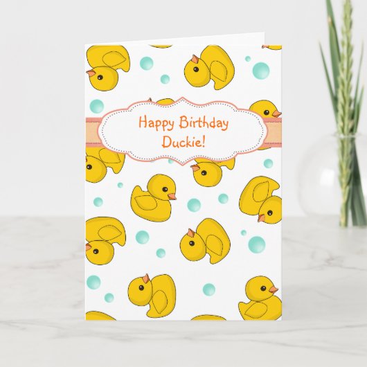 Rubber Duck Pattern Kaart (Voorkant)