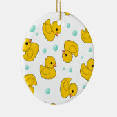 Rubber Duck Pattern Keramisch Ornament (Rechts)