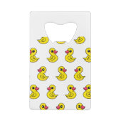 Rubber Duck Pattern Kredietkaart Flessenopener (Achterkant)