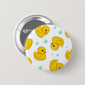 Rubber Duck Pattern Ronde Button 5,7 Cm (Voorkant /achterkant)