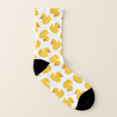 Rubber Duck Pattern Sokken | Schattige Yellow Duck (Rechts - buiten)