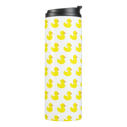 Rubber Duck Pattern Tumbler Thermosbeker (Gedraaid links)