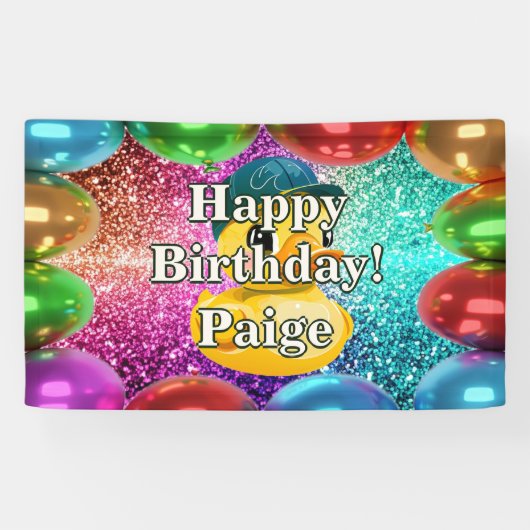 Rubber Duck Personnalisé caractère bannière d'anni (Horizontal)