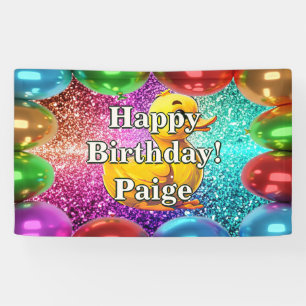 Rubber Duck Personnalisé caractère bannière d'anni