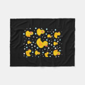 Rubber Duck Print Fleece Deken (Voorkant (Horizontaal))
