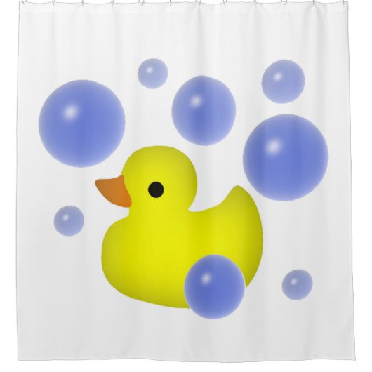 Rubber Duck Shower Curtain Douchegordijn (Voorkant)