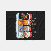 Rubber Duck Squad Christmas Light Reindeer Crew Xm Fleece Deken (Voorkant (Horizontaal))