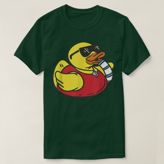 Rubber Duck Summer Duck Cool Rubber Ducky Li T-shirt (Design voorkant)