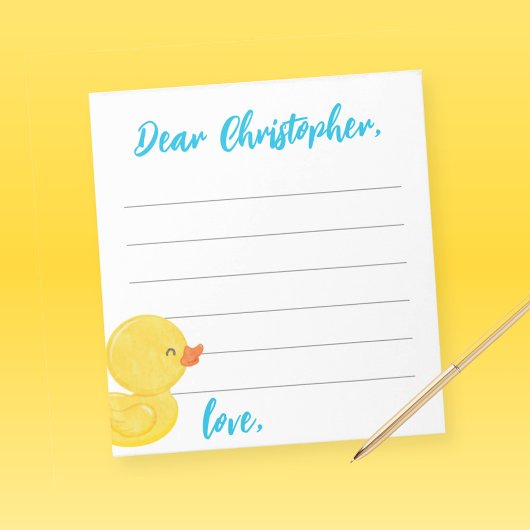 Rubber Duck Time Capsule / Advies Notitiebladen Notitieblok