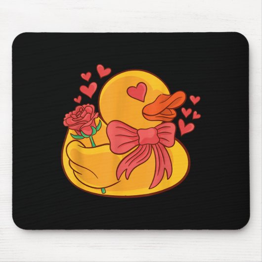 Rubber Duck Valentines Day Rubber Duckie Muismat (Voorkant)