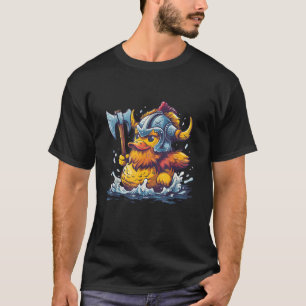 Rubber Duck Viking Helm Rubber Duckling Viking D T-shirt