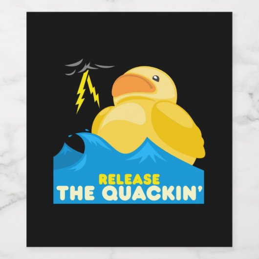 Rubber Duck Wijn Etiket (Enkel label)