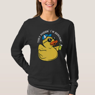 Rubber Duck Zomer Party Duck Pushin' Quackin' Duc T-shirt