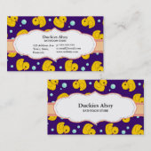 Rubber Duckie Bathroom, visitekaartjes met thema (Voorkant / Achterkant)