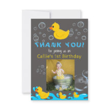 Rubber Duckie Birthday Bedankt voor je creditcard