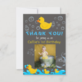 Rubber Duckie Birthday Bedankt voor je creditcard
