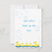 Rubber Duckie Birthday Bedankt voor je creditcard (Achterkant)