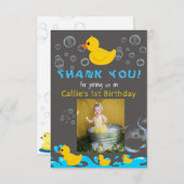 Rubber Duckie Birthday Bedankt voor je creditcard (Voorkant / Achterkant)