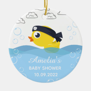 Rubber Duckie Boy's Baby shower Keramisch Ornament
