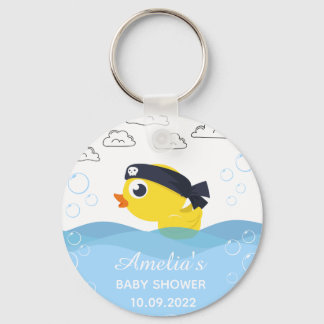Rubber Duckie Boy's Baby shower Sleutelhanger