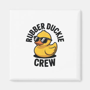 Rubber Duckie Crew Boot Ponton Grappige Rubber Een Magneet