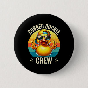 Rubber Duckie Crew Cruise Eend Matching Groep Ronde Button 5,7 Cm