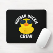 Rubber Duckie Crew Funny Rubber Duck Muismat (Met muis)