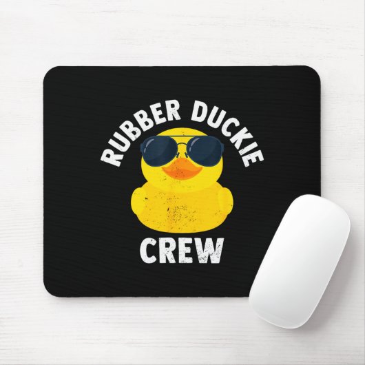 Rubber Duckie Crew Funny Rubber Duck Muismat (Met muis)