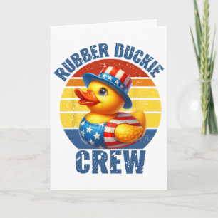 Rubber Duckie Crew Grappige Eend Kaart