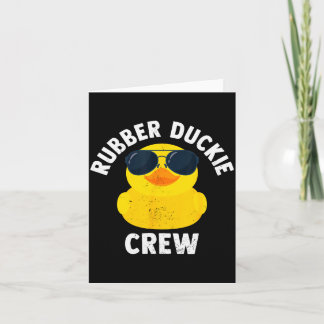 Rubber Duckie Crew Grappige Rubber Eend  Kaart