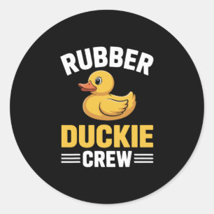 Rubber Duckie Crew Vaart Cruise Squad Liefde Eend Ronde Sticker