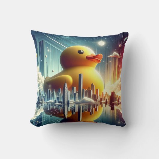 Rubber Duckie Duck Kussen (Voorkant)