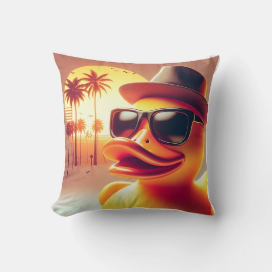 Rubber Duckie Duck Kussen (Voorkant)