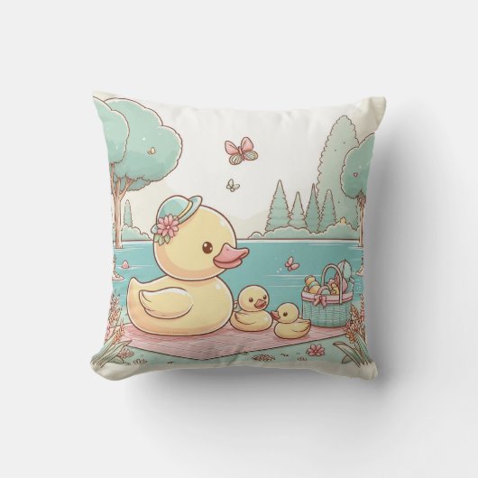 Rubber Duckie Duck Kussen (Voorkant)
