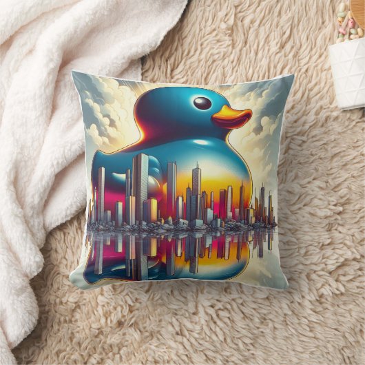 Rubber Duckie Eend Kussen (Deken)